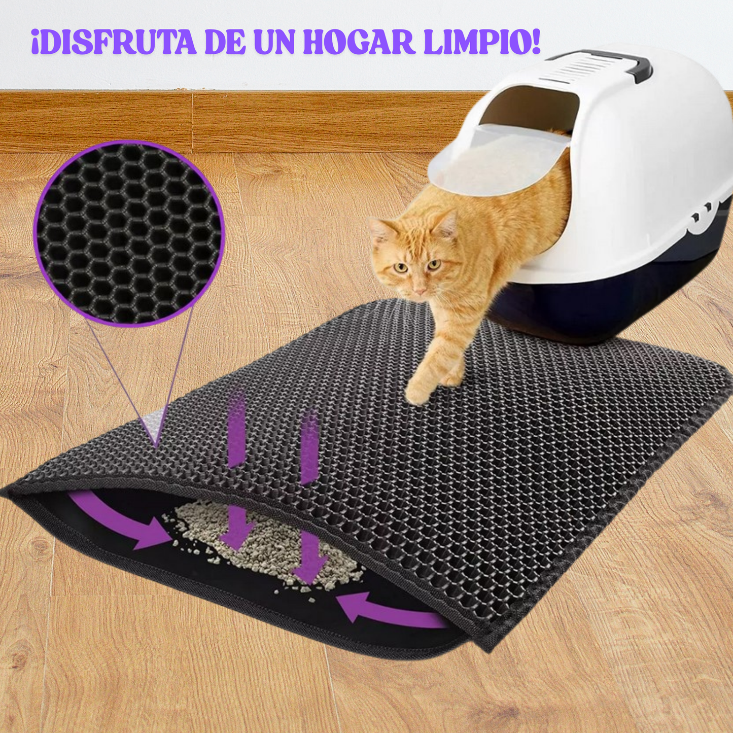 🐱 Alfombra Atrapa Arena de Gatos CatSand 🐾