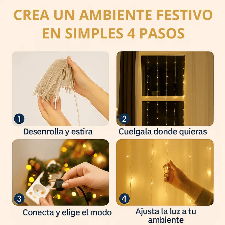⭐ LumiCurtain™ – La luz que transforma tu Navidad y tu hogar