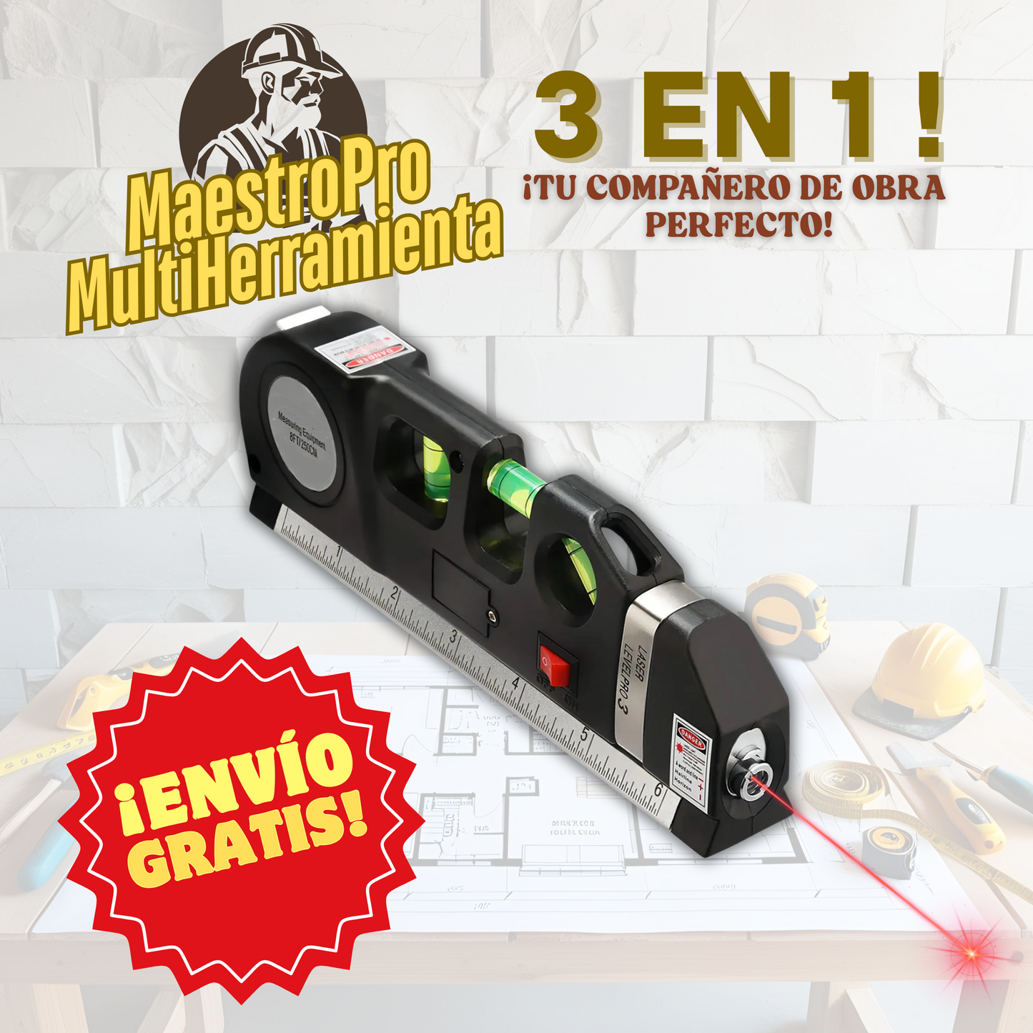 🛠️ Maestro Pro: 3 Herramientas en 1, construye e instala como un profesional.