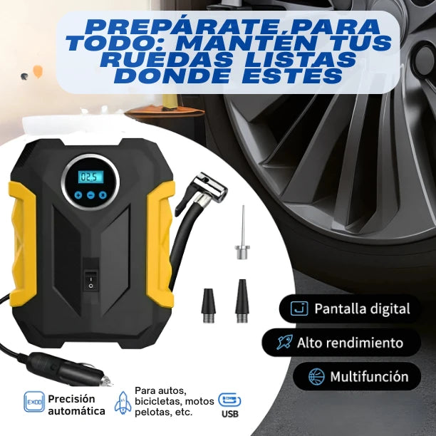 Compresor Portátil - Prepárate para imprevistos en cada salida