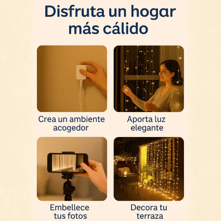 ⭐ LumiCurtain™ – La luz que transforma tu Navidad y tu hogar