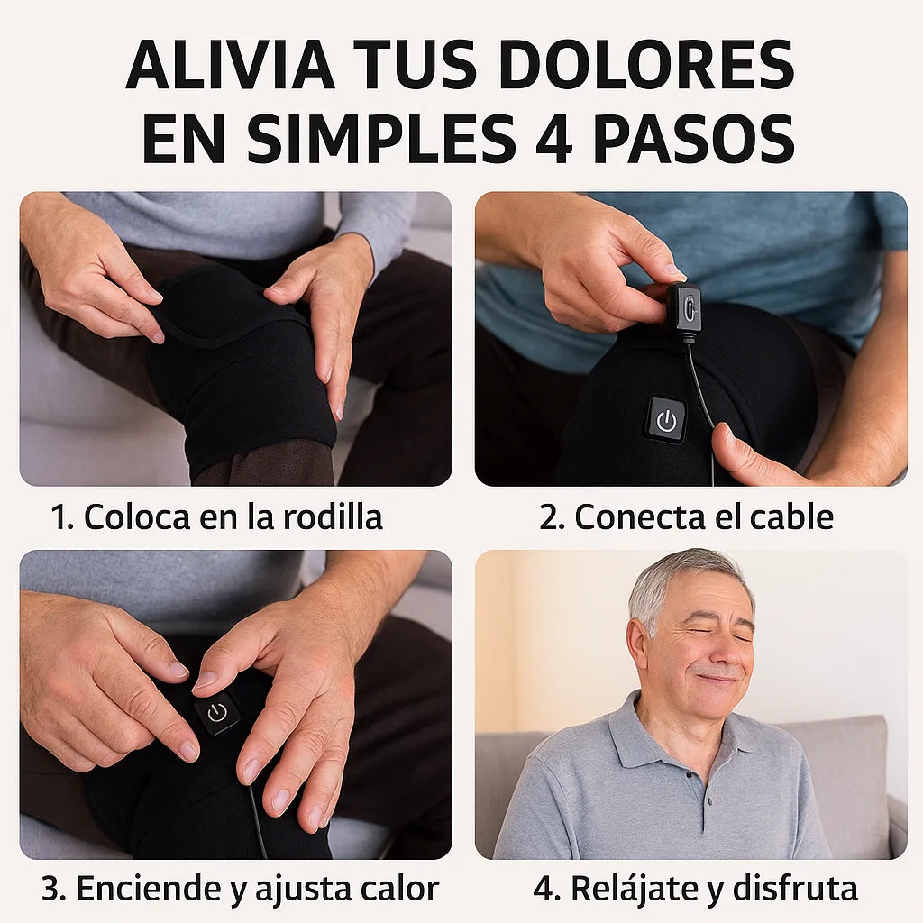 Rodillera Térmica - Terapia de calor para dolor e inflamación