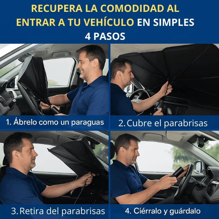 CoolShade Pro: Parasol Plegable - Mantén Tu Auto Siempre Fresco