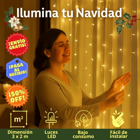 ⭐ LumiCurtain™ – La luz que transforma tu Navidad y tu hogar