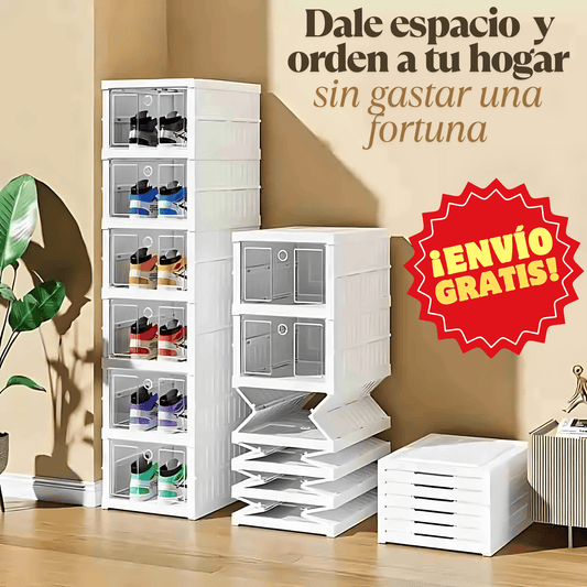 Zapatera Plegable de 6 Niveles - Orden, espacio y Calzados Protegidos