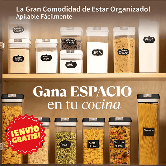 Kit 7 Contenedores Para Despensa -  Ordena tu cocina