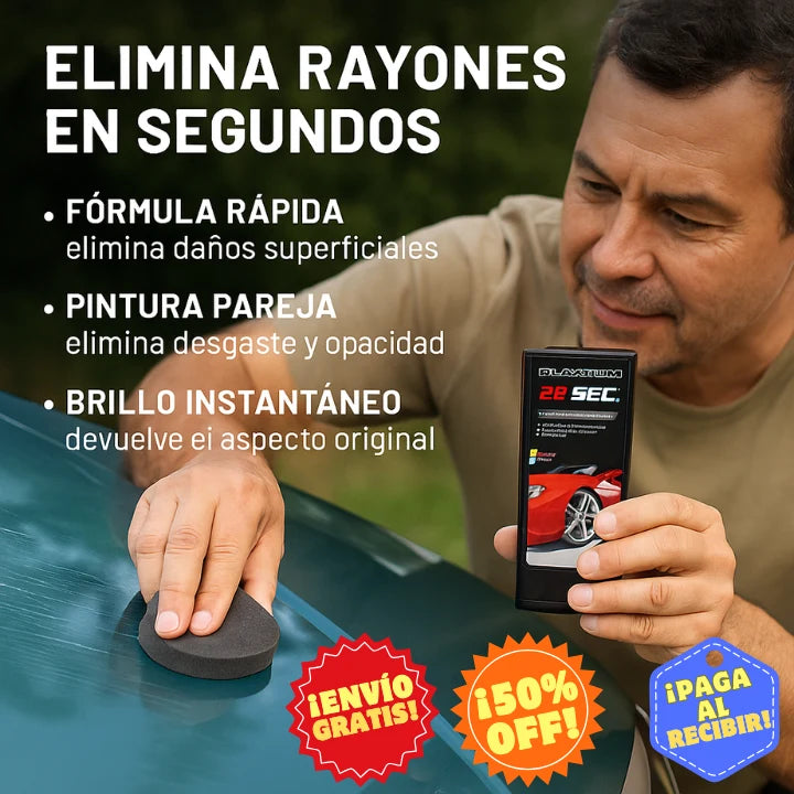 PlatinumFix: Crema Repara Rayones - Brillo profesional sin taller