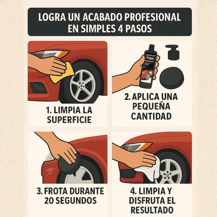 PlatinumFix: Crema Repara Rayones - Brillo profesional sin taller