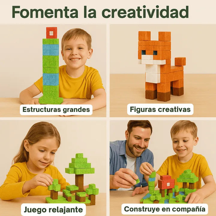 PixelMind Blocks™ – Construye creatividad, calma y conexión en casa con 75 PIEZAS