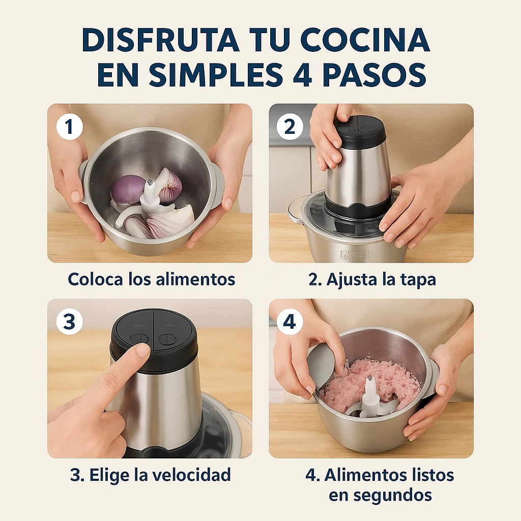 Picadora PowerChop Pro – Cocina más fácil y rápido cada día