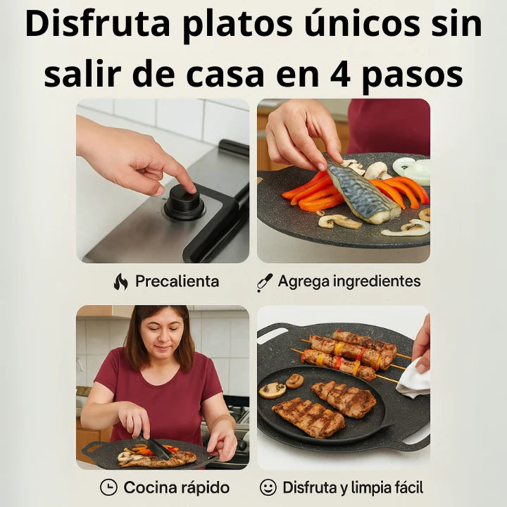 Sartén Parrilla Coreana: Crea Momentos Únicos con Platos Inolvidables