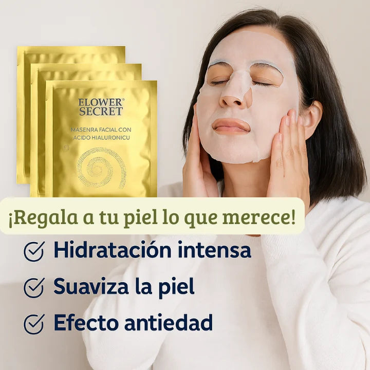 💧 Flower Secret Hyaluronic Mask – La Piel que Mereces