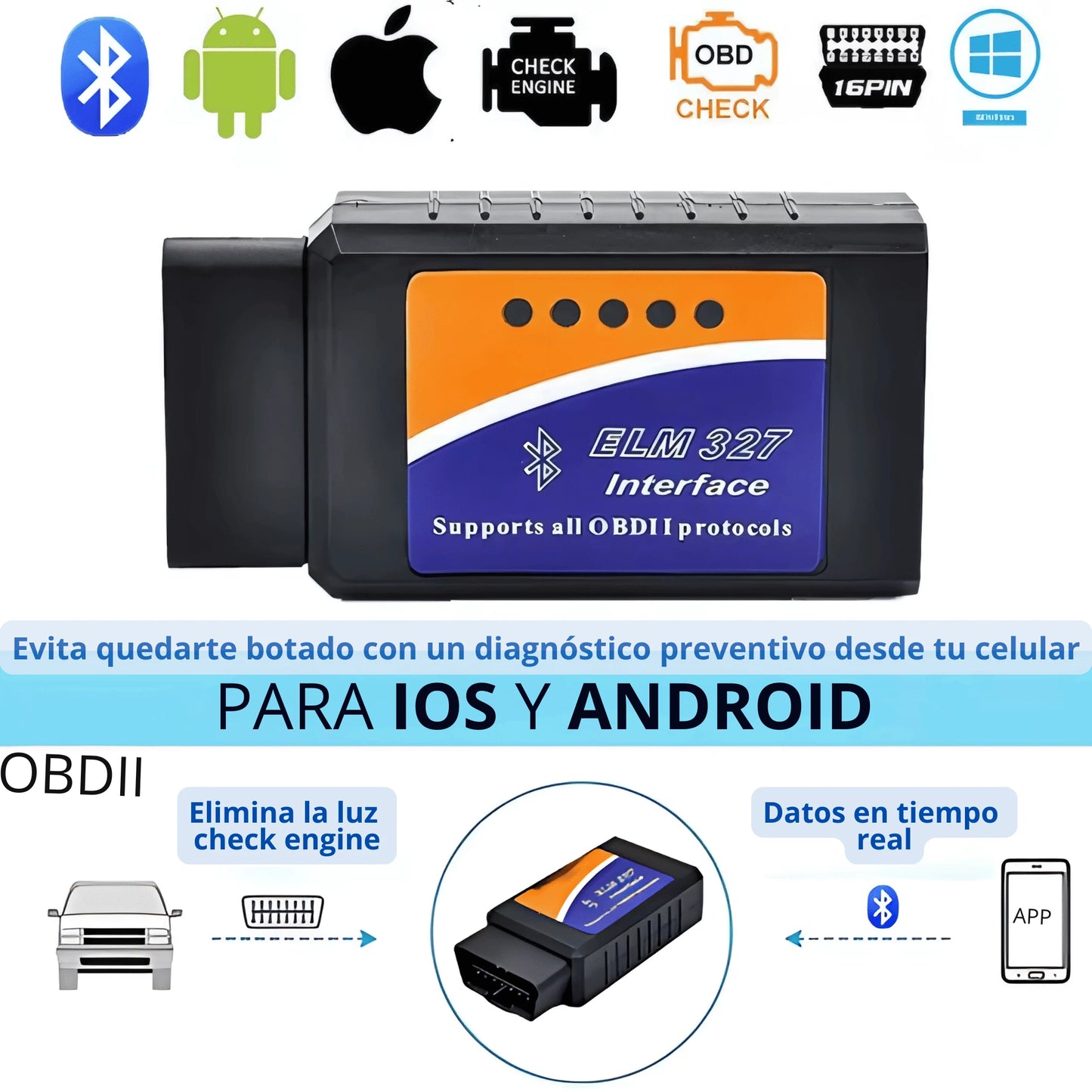 Scanner Automotriz Bluetooth – Ahorra en mecánicos