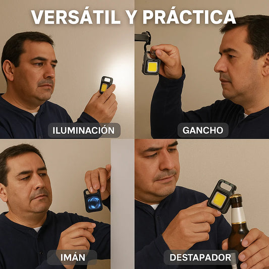 🔦 LuzGo – Mini Linterna Llavero Recargable