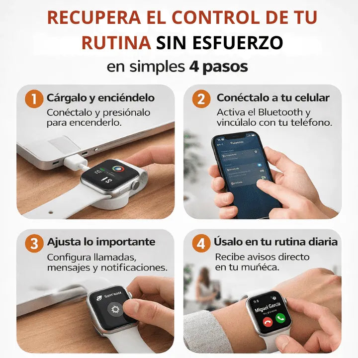Smartwatch P9 Ultra 2 – Control real para tu día + Audífonos Bluetooth GRATIS