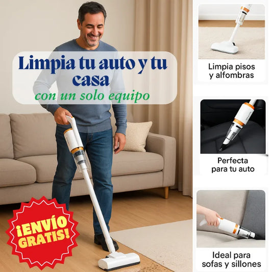 Aspiradora PowerClean - Limpia tu hogar y auto, sin cables ni límites