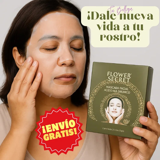 💧 Flower Secret Hyaluronic Mask – La Piel que Mereces